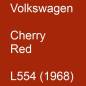 Preview: Volkswagen, Cherry Red, L554 (1968).